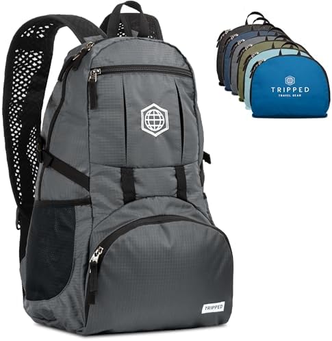 Travel Backpack- Packable lightweight daypack for hiking, gym, and airplane