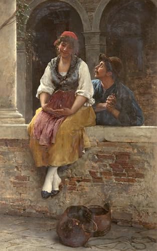 ARToPHIIU Cuadros Abstractos Póster de Lienzo Impresión en Lienzo la oferta de Eugen Von Blaas para la Decoración del Hogar de la Oficina 60x90cm
