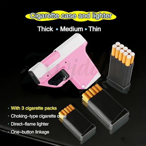 Encendedor a llama directa con estuche para cigarrillos miniatura 3