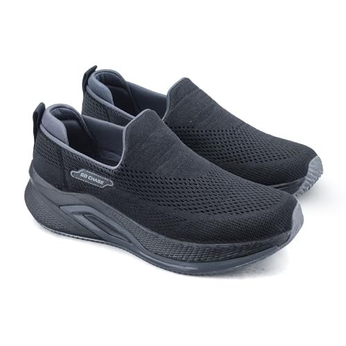 Image of ASIAN Wonderwalk Pro-14 Men's Walking Shoes | Lightweight Slip-On Sports Sneakers | Breathable Knit Mesh | Memory Foam Shoes with Anti-Slip Grip Sole