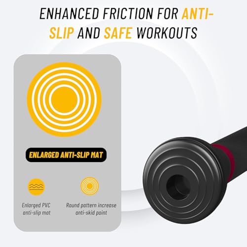 Image of PulseIT Bar Pull Up Bar For Home Workout Max Load 100Kg Chin Up Bar Gym Accessories Door Way Adjustable Hanging Rod Anti-skid Grip, Strength Training Exercise Bar Pullup Bar