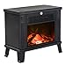Produktbild HOMCOM Elektrokamin Elektrischer Kamin Kaminofen Standkamin mit Flammeneffekt 600/1200W, Metall, Schwarz, 38,5x22x30,5 cm