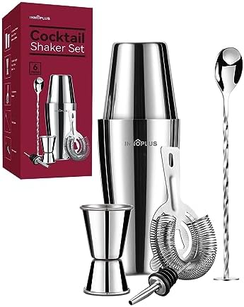 Cocktail Shaker, 27OZ Martini Shaker, Drink Shaker, Cocktail Shaker Set 6 Pcs,Boston Shaker, Bar Set, Cocktail Strainer, Bar tools, Bartender Kit, Stainless Steel Double Measuring Jigger, Mixing Spoon - Thumbnail 3
