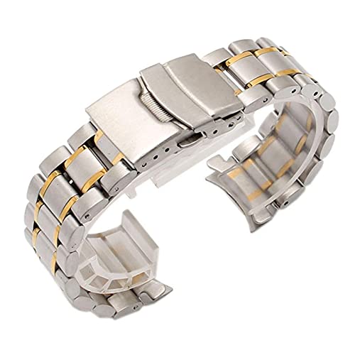 Bracelet en acier inoxydable de qualité supérieure avec extrémité incurvée