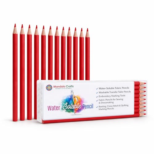 Crayons rouges solubles dans l'eau pour couture marquage tissu et patronage de mode