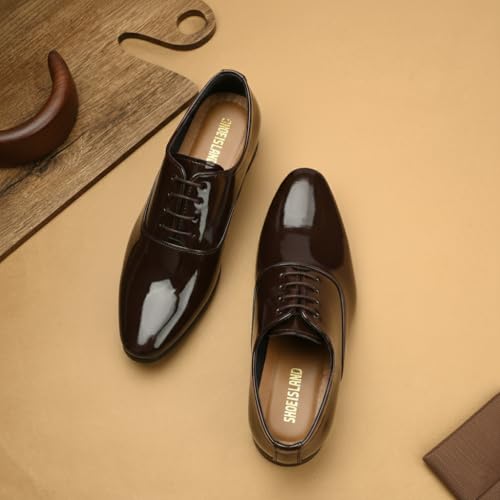 Image of Shoe Island Icon-X Fashionable Red Black Leather Trendy Modern Lace Ups Running Basketball Sports Casual Shoes Sneakers for Men (BAB5015)