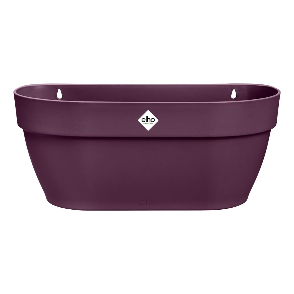 elho Vibia Campana Wall Basket 35 - Planter for Balcony & Outdoor - Ø 35.0 x H 14.8 cm - Purple/Maple Purple