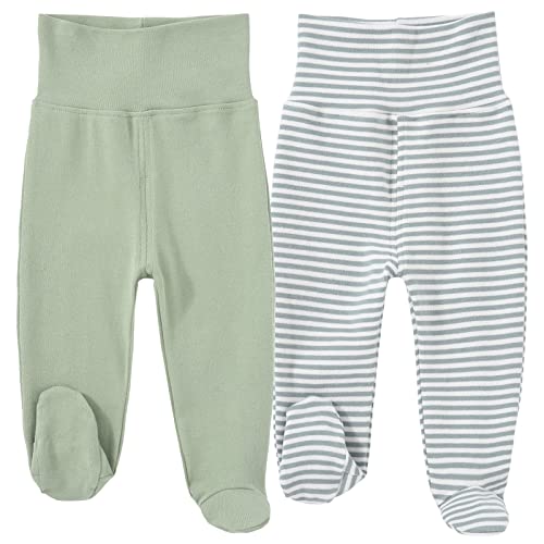 Image of HahaNice Baby Footed Pants Cotton Newborn Leggings 0-12 Months