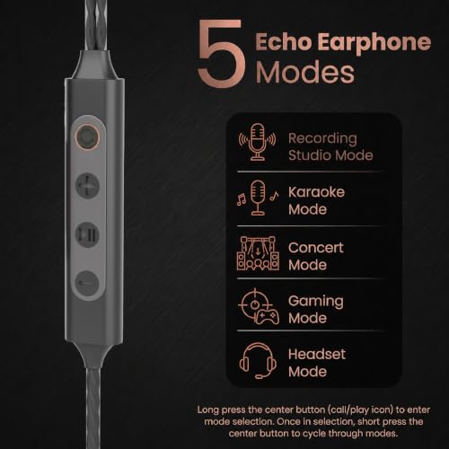 Phonokart Echo Type C Wired Earphone with Karaoke Mic - Image 4