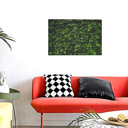 Toile murale moderne haie pour sublimer un mur vide de salon