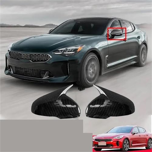 Coque rétroviseur Kia Stinger 2018-2022 couvercle extérieur protection ABS durable - 4