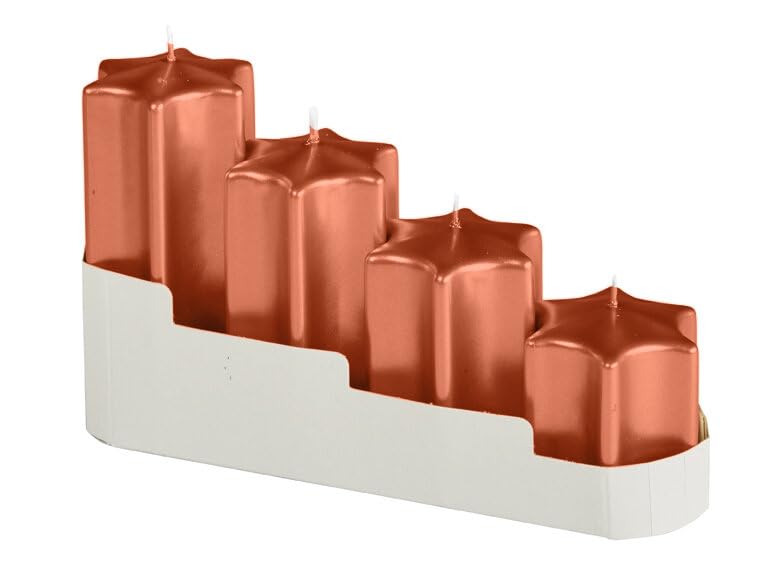 Sternkerzen-Adventset Kupfer Ø 60 mm, 4 Stück