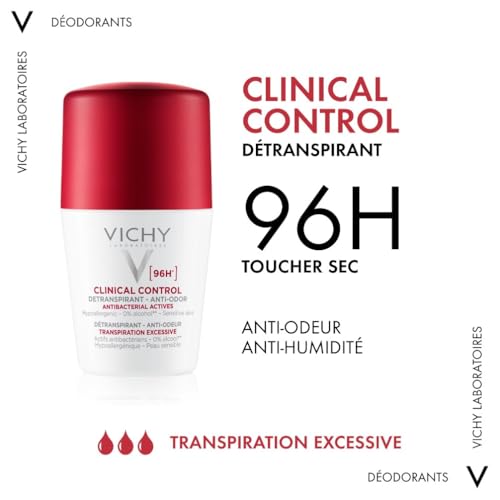 Déodorant Détranspirant Anti odeur Clinical Control Vichy Le Lot De 2 Roll on - vue 3