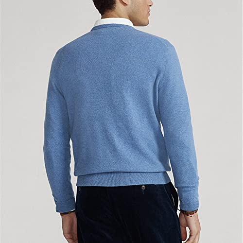 Men's Pullover Sweaters V-Neck Slim Fit Knitted Jumpers Casual Long Sleeve Solid Sweater2