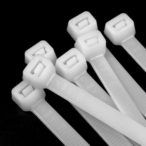 Rilsan nylon blanc 9mm x 500mm pour stopper le désordre des gros câbles