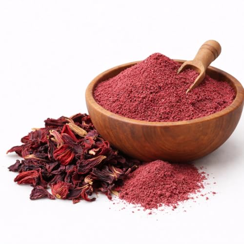 Image of Hibiscus Powder for Hair Growth, Hair Fall Control & Scalp Care | 100% Pure Natural Herbal Powder | Promotes Strong, Thick & Shiny Hair | For Men & Women (250g)