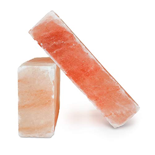 Himalayan Secrets™ Himalayan Salt Block Cooking Tile For Grilling Or Serving - For Building Salt Walls As Well (8" X 4" X 2") #TOP3