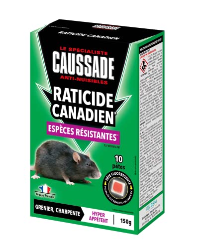 Caussade Anti Rats 150 g - Efficacité Radicale -...