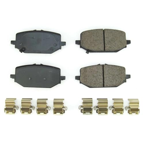 Image of PowerStop Rear Brake Pads for Acura MDX 2022-25 | Honda Pilot 2023-25 - Z17 Ceramic Brake Pads with Installation Hardware, 17-2397