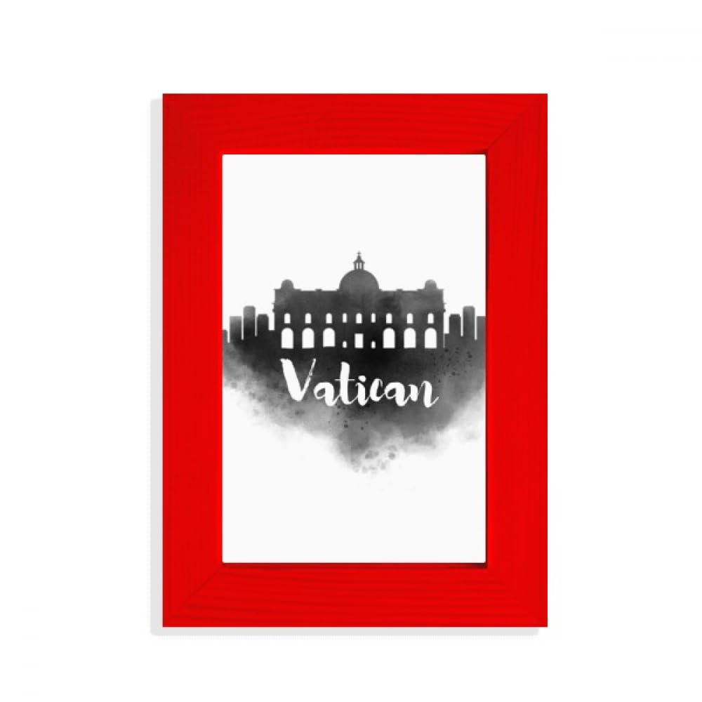 Cadre photo Vatican Italie Landmark Ink City Rouge pour décoration murale urbaine