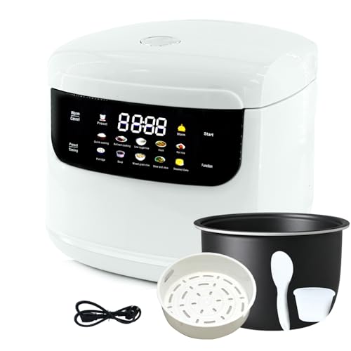 2L Mini Protable Rice Cooker,5 Cups Cooked/3 Cups Uncooked, 400W Non-Stick Rice Maker, 24 hours...
