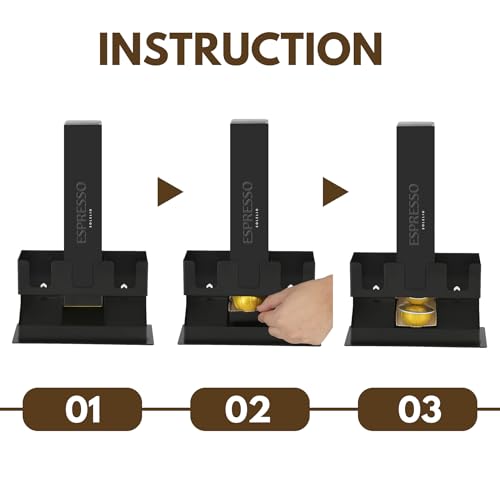 Image of RECAPS Coffee Pod Storage Holder Compatible with Nespresso Vertuo(3 Box) | Countertop Organizer Stand with Non-Slip Steel Base, Pod Dispenser,Dispenses 3 Coffee Flavors (30 Vertuo Capsules)