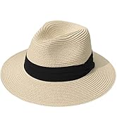Yutdeng Strohhut Damen Strandhut Panamahüte für Herren Sommer Sonnenhut Faltbar Verstellbar Sonne...