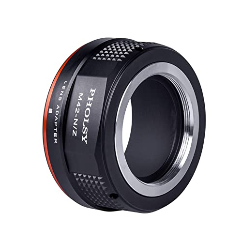 Image of PHOLSY M42 to Z Mount Adapter Compatible with M42 42mm Screw Mount Lens to Nikon Z Mount Camera Body Compatible with Nikon Z fc, Z30, Z9, Z6 II, Z7 II, Z6, Z7, Z5, Z50