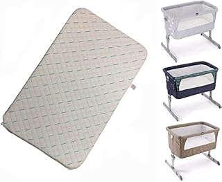 Next2Me Standard Mattress Polyurethane Foam, 83 x 50 x 4 cm Luxury Quilted Microfibre Hypoallergenic Washable MaterialTo Fit Chicco Next To Me Crib