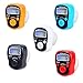 luoqiuuu 4 Packs Electronic Finger Counter, Electronic Digital Display, Hand Tally Clicker Counter, Color Random