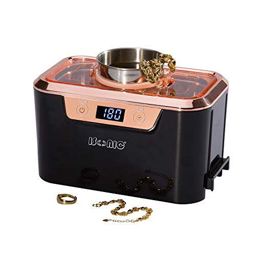 iSonic DS310 Miniaturized Commercial Ultrasonic Cleaner With Integrated Stainless Steel Beaker Holder Set For Jewelry, Cosmetic Tools, Eyeglasses, 110V 55W - Thumbnail 3