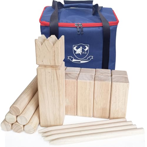 Kubb jeu viking compact en bois solide pour en finir avec l'ennui en voyage