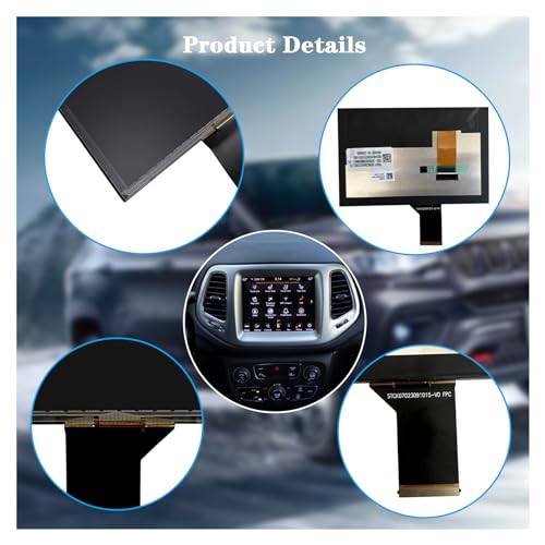 Image of New Replacement 7 inch LCD Display Fit for Jeep Compass 2017-2020 TDO-WXGA0700K00033-V2 TDO-WXGA0700K00057-V1 LMB-K00057BL (7 Jeep LCD)