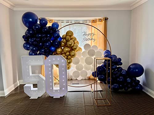 Image of KBZVNAF Navy Blue Latex Party Balloons 50 Pack 12 inch