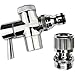 Durable Chrome Faucet Diverter Valve with Adapter for Instant Hose Connection Replacement for OEM