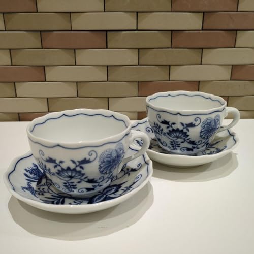 カールスバードブルーオニオンカップ&ソーサー・ポット・プレートなど