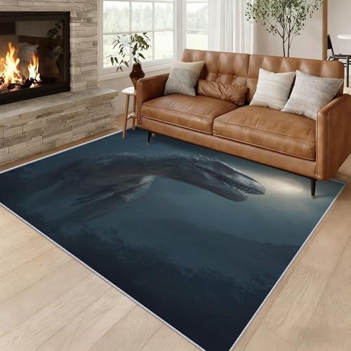 Tapis de salon dinosaure facile à nettoyer pour chambre d'enfant - 5