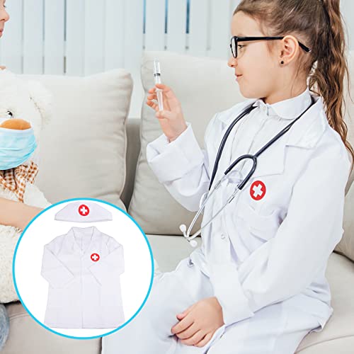 HENGBIRD Camice Dottore Bambino, 4 Pezzi Costume