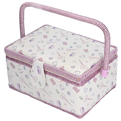 Panier à couture violet en tissu pour ne plus perdre vos aiguilles - 2