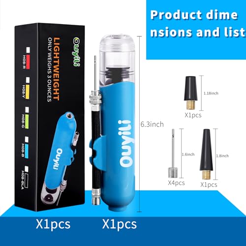 Portable Sports Ball Pump Kit - Two-Way Dual Action Inflation