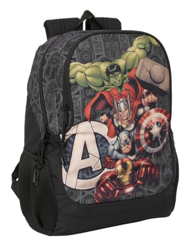 Safta AVENGERS VENDETTA - Mochila Escolar Infantil, Ideal para Niños de Diferentes Edades, Cómoda y Versátil, Calidad y Resistencia, 32x16x44 cm