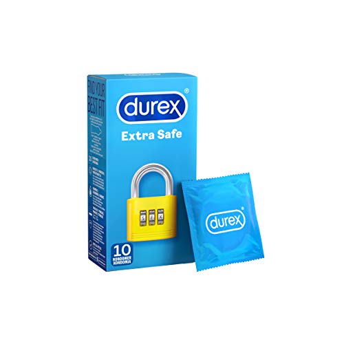 Durex Transparant Extra veilig Latex Condoom - Pack van 10