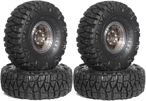 SLLS ���^���r�[�h���b�N�z�C�[���^�C���Z�b�g 4 ���� 60mm 1.0 �C���` �u���E�� 1/18 1/24 RC �N���[���[�Ή� 4M/24/AX24/FCX24 �A�b�v�O���[�h�p�[�c ���ϋv �����ȒP