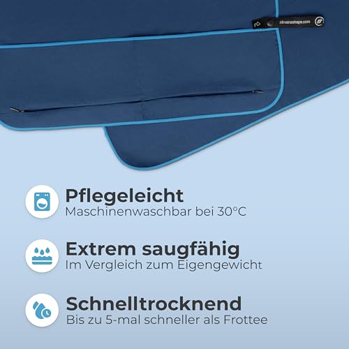 NirvanaShape Fitness-Handtuch | Aus starker Mikrofaser mit Magnet-Clip, stilvoll & funktional...