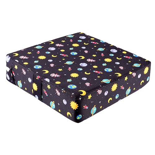 FUNOMOCYA 1Pieza Cojín Elevador de Comedor Infantil Cojín Portable y Desmontable Aumentador de Altura Seguridad Casa y Restaurantes Negro