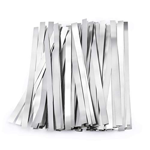 Image of Pure Nickel Strips for Batteries- 99.6% Purity 100pcs 0.15x5x100mm Nickle Tabs for 18650 High Drain Battery Packs, Lipo, Nimh, Nicad, Nicd Battery Spot Welding and Soldering