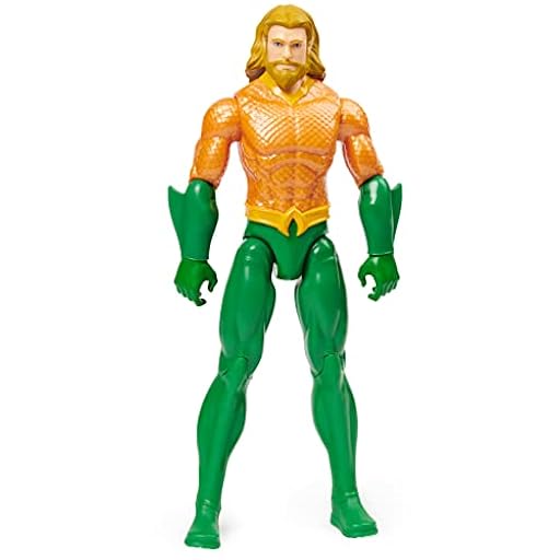 DC Comics - Aquaman MUÑECO 30 CM: Figura Aquaman Articulada Coleccionable - 6060069 - Superheroes Juguetes - Juguetes niños 3 años + - Regalo Niño 3 Años + | Ya disponible en tu tienda friki favorita! En mundofriki.es!
