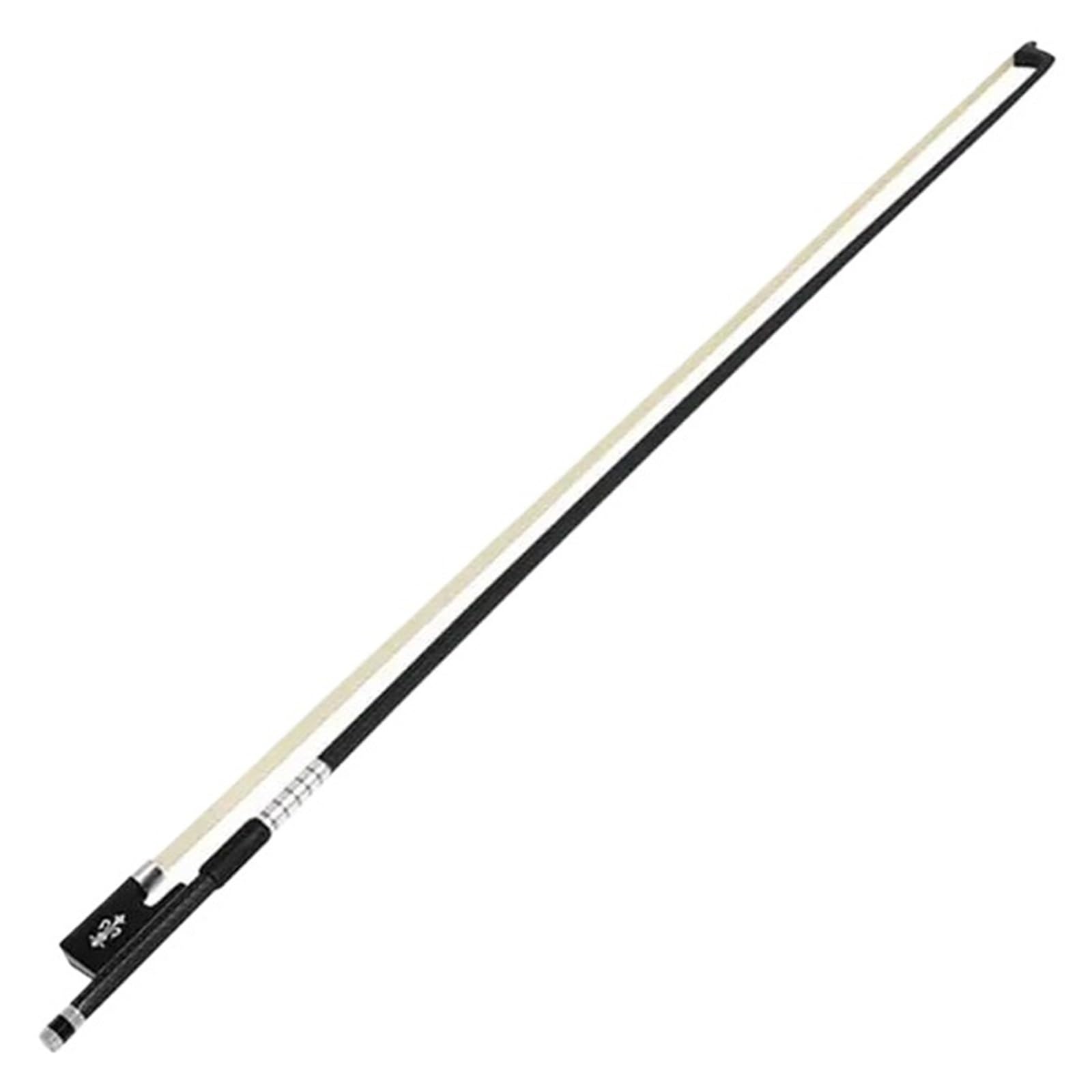 Professioneller Geigenbogen Violinbogen 4/4 Verbundkohlenstofffaser Silber Musikinstrument Zubehör