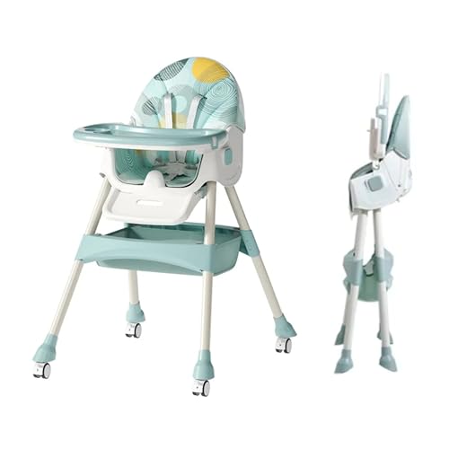 Meditive High Chair for Feeding – Adjustable, Foldable Baby Feedi...