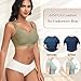 SINFLA Wireless Bras for Women No Underwire Seamless Full Coverage Comfortable Everyday Bra with Medium Support (Green,Small)